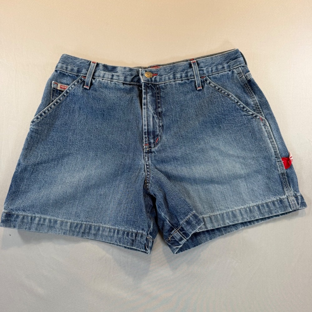 LEI Wirkwear Vintage Denim Shorts Womens 11 Utility 90s Y2K Carpenter Skater